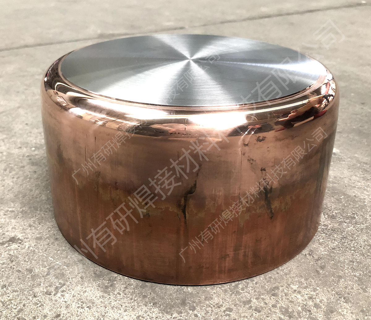 Three layer steel double bottom pot